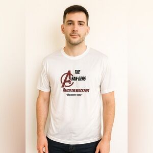 Men’s C2 Sport Avengers “Reach the Beach 2019 Graphic T-Shirt White Size M